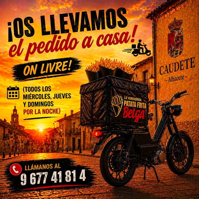 Reparto a domicilio de La Patata Belga en Caudete